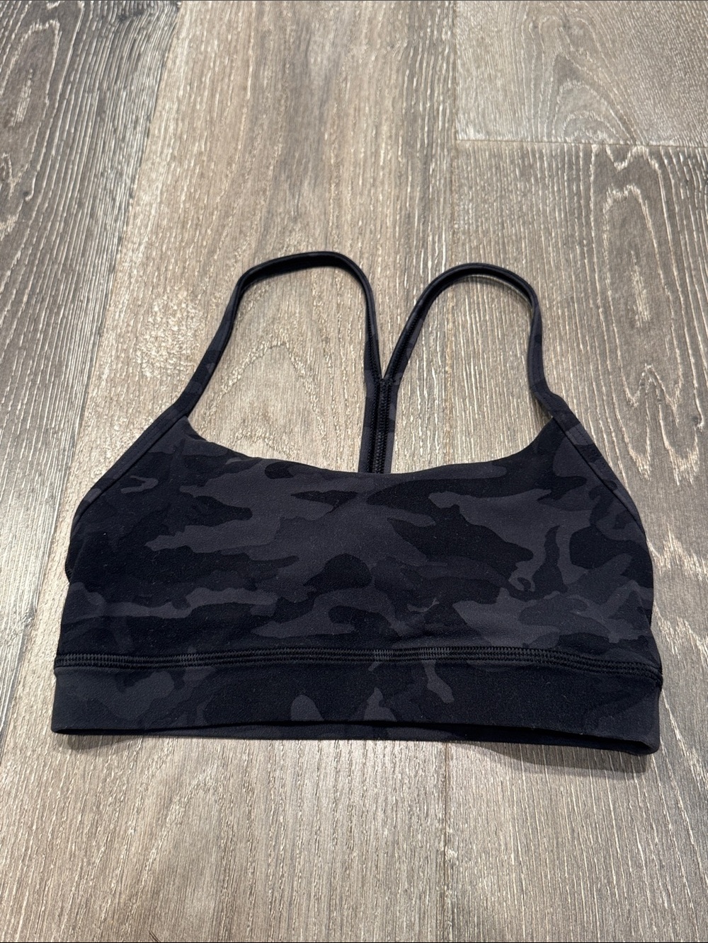 lululemon athletica Black Camo Thin-Strap Sports Bra - Racerback AZ